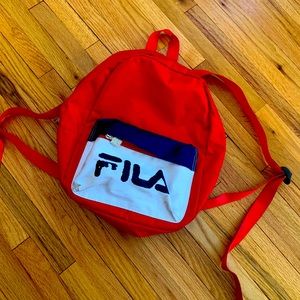 FILA mini backpack red, blue and white